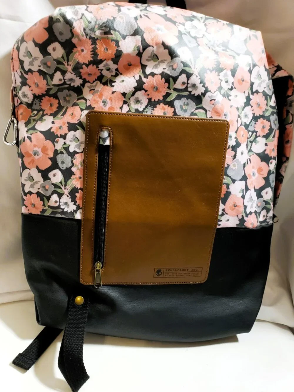 Skullcandy 18” Deep Laptop Backpack Pink Floral School Campus Daypack